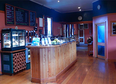 Interior of The Station Cafe National Park Village