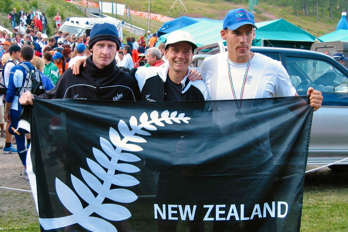 Callum Harland, Jonathan Wyatt, Ben Fouhy at World Mountain Running Champs