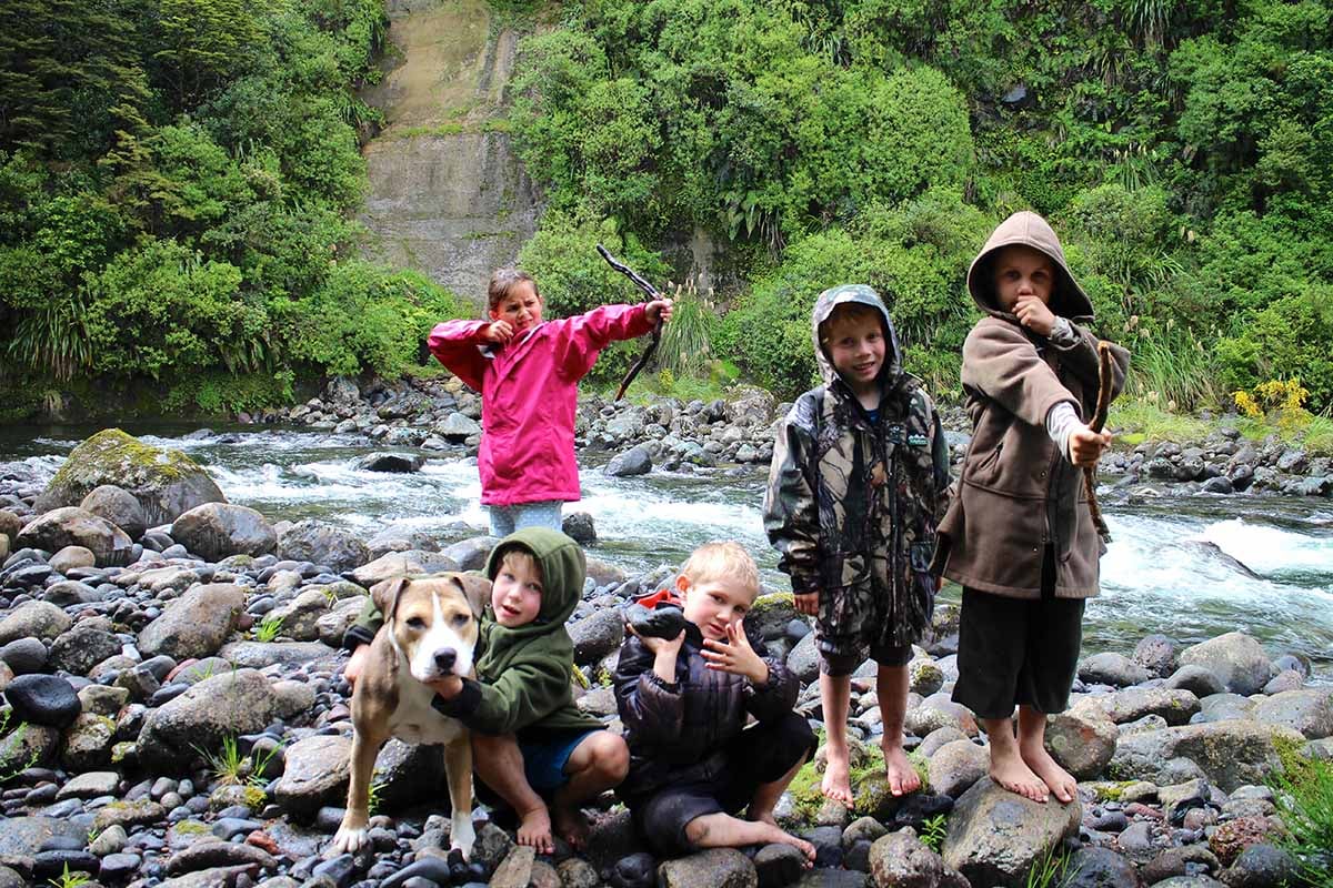 Kids enjoying the great outdoors