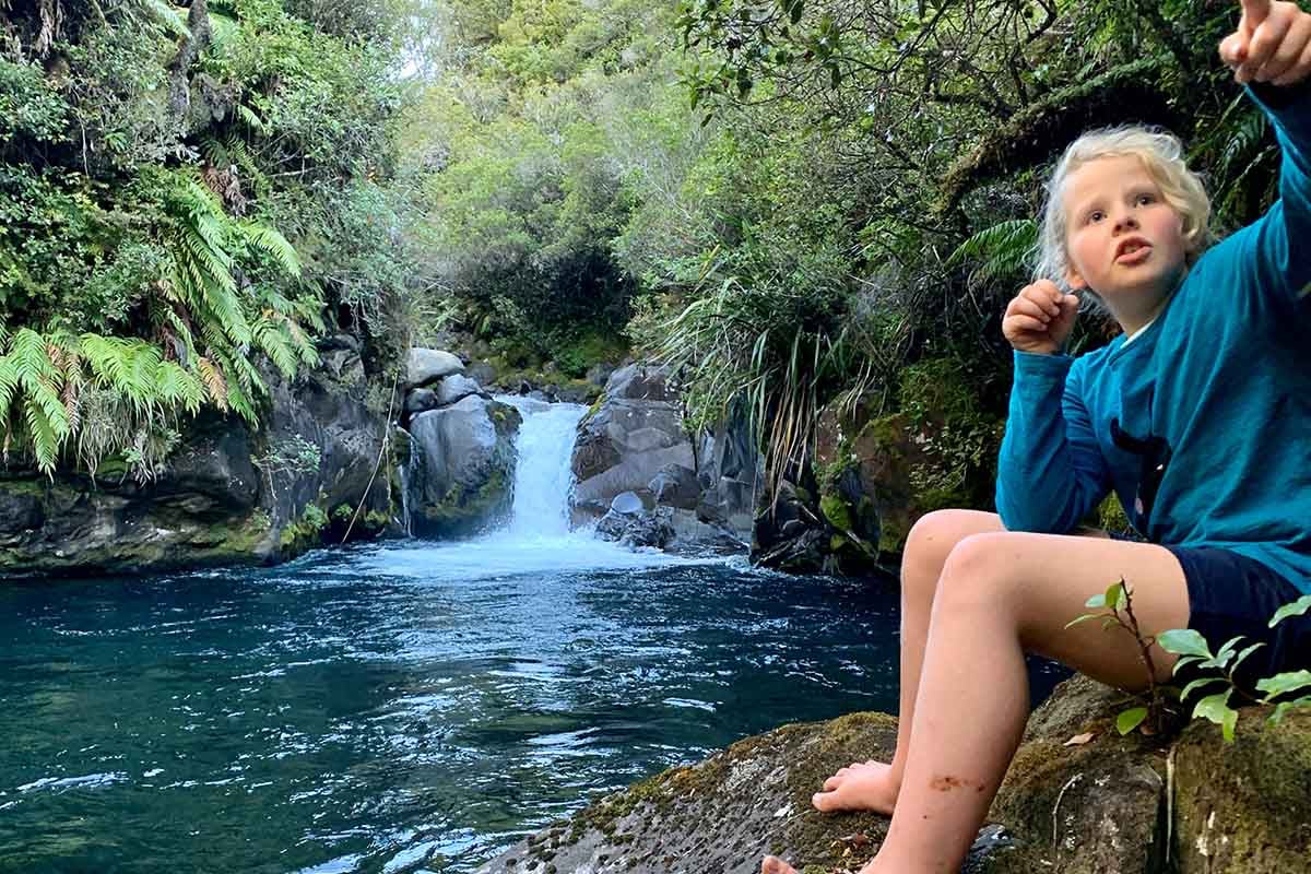 Edana & a beautiful mountain stream