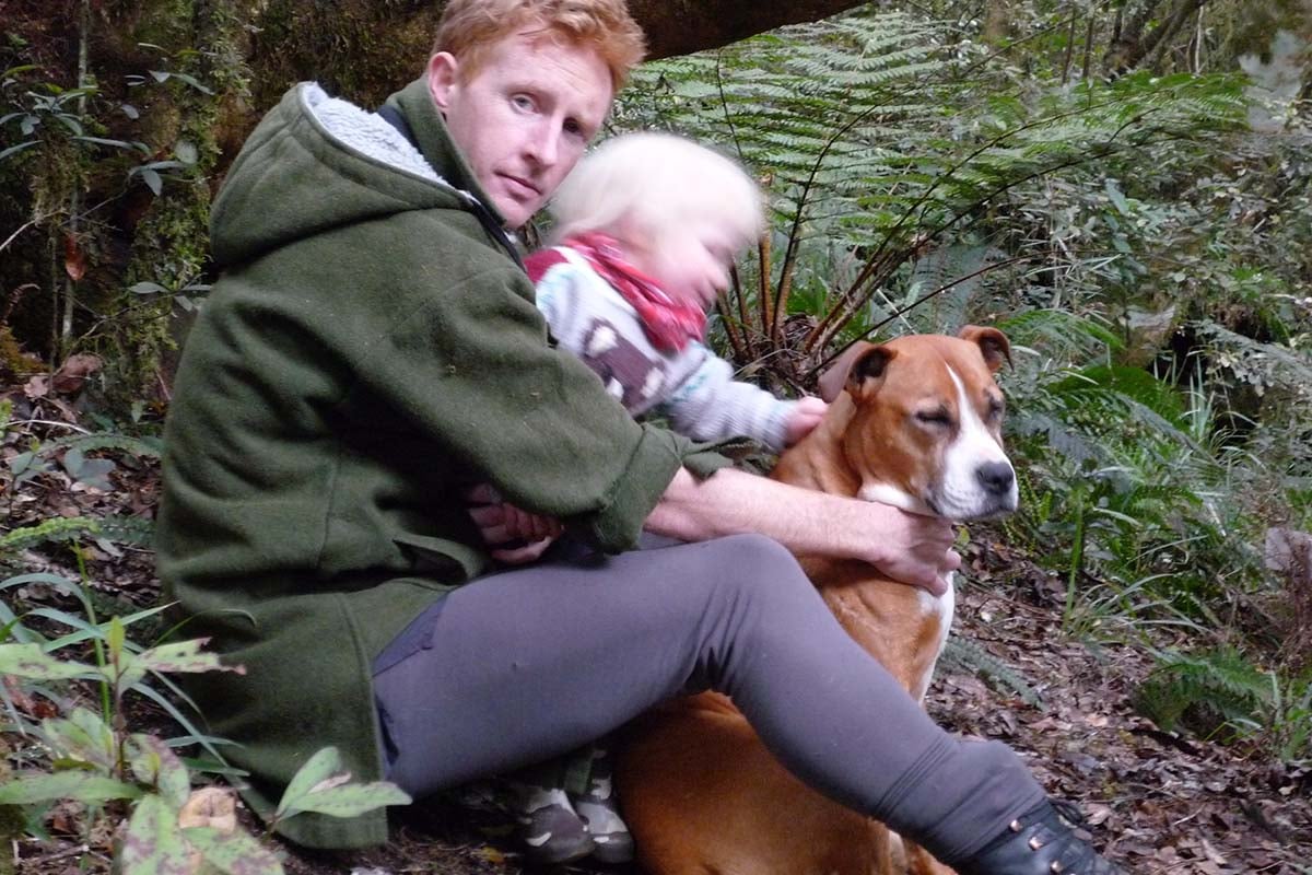Callum Harland, Abel & Rusty up the bush