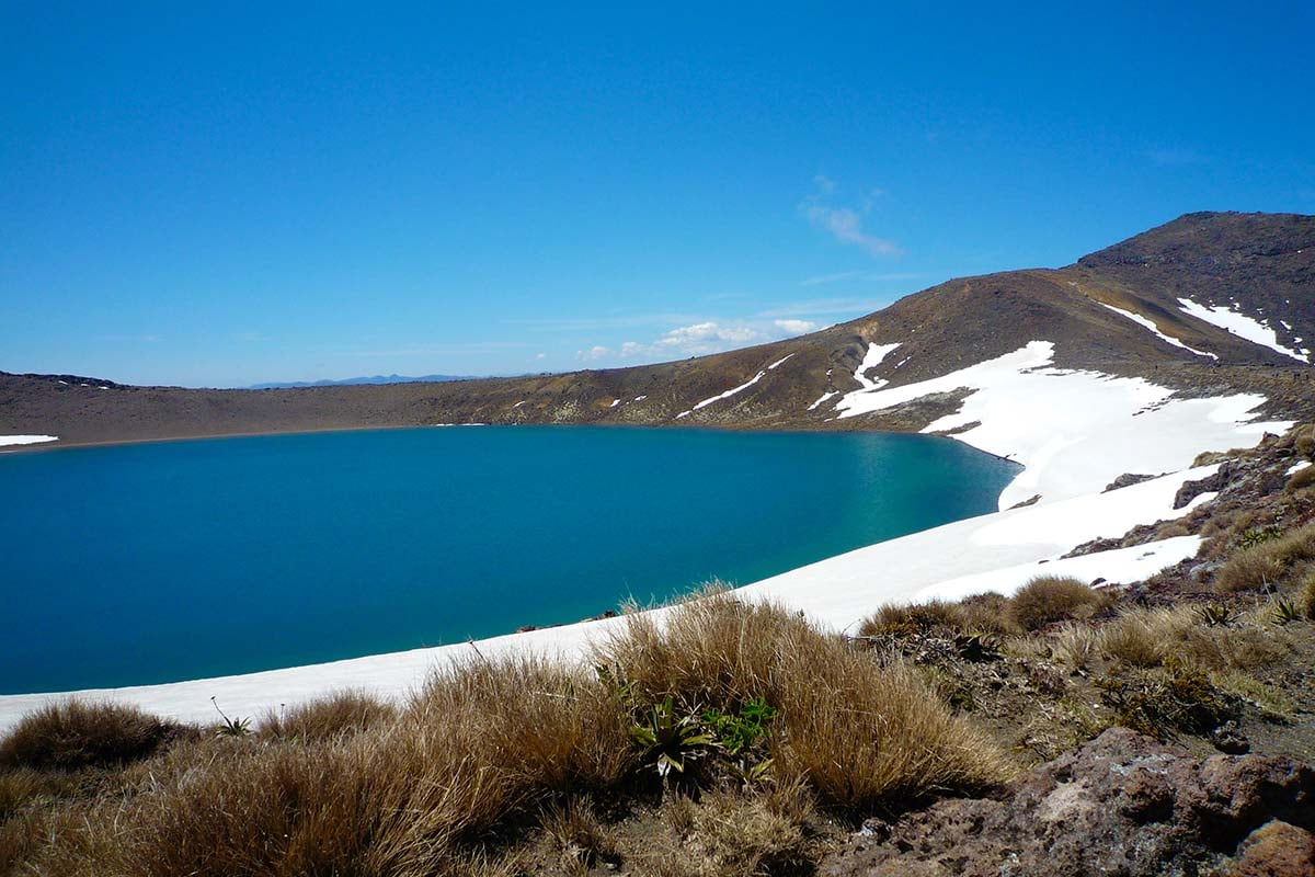 Blue Lake with a bit of snow 