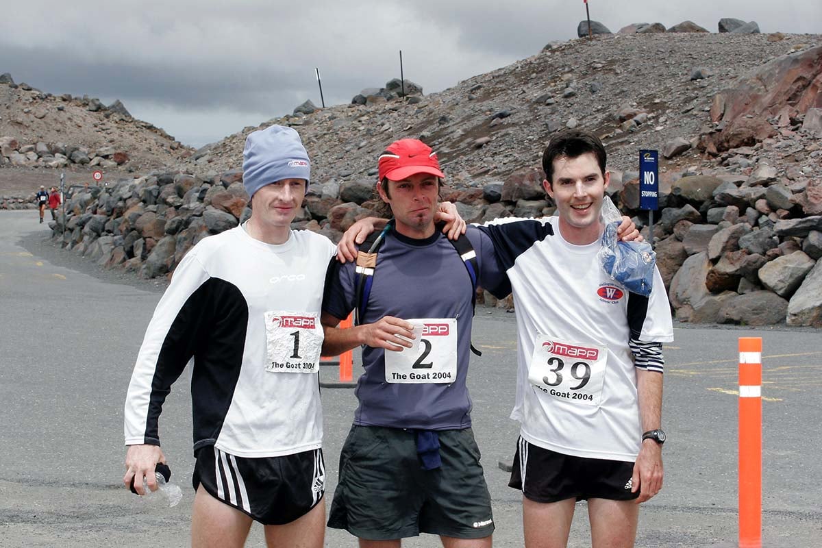 Callum Harland after winning The Goat 2004