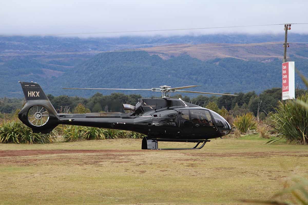 Advance Flight ZK-HKX at Discovery Helipad