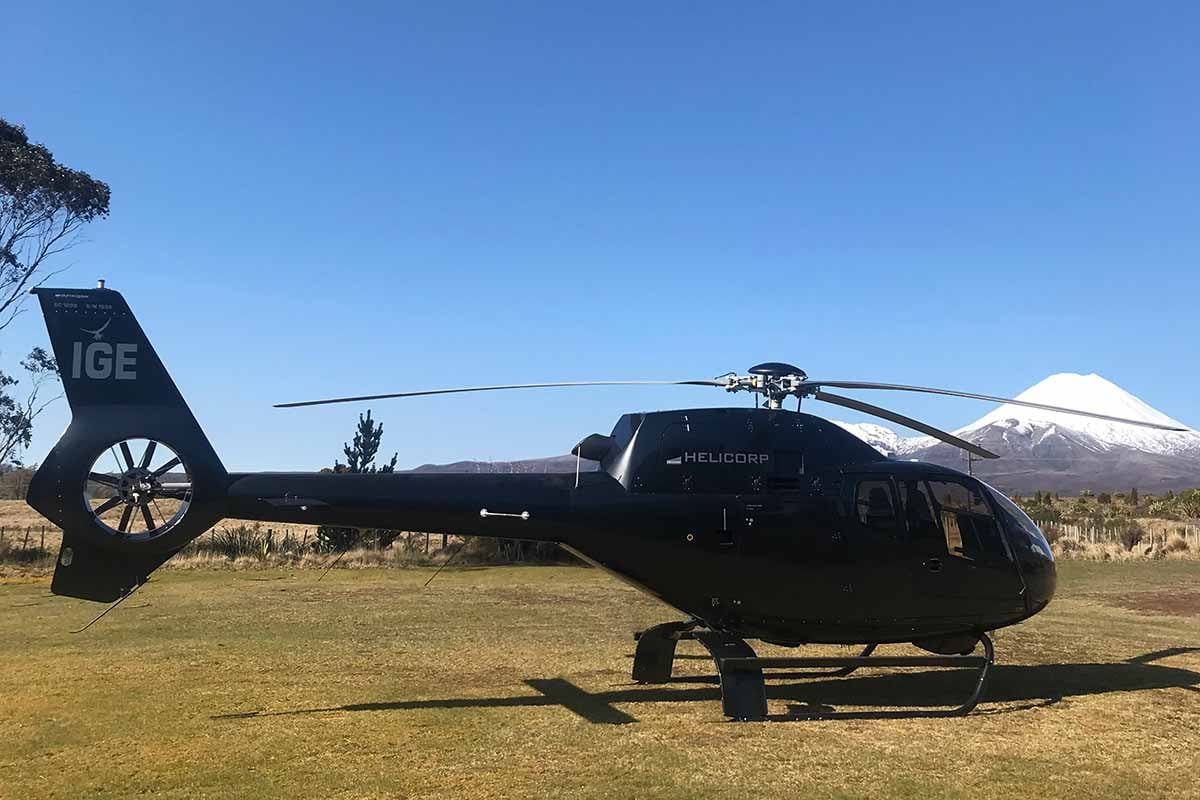 Helicorp ZK-IGE at Discovery helipad