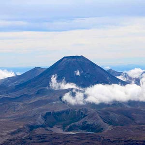 View of Mt Ngauruhoe from Whakapapa Mt Ruapehu